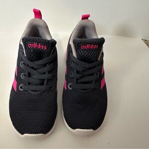 Adidas Kids Sneakers - Black with Pink Accents, new without tag, 7K